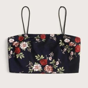 Floral crop top nwt